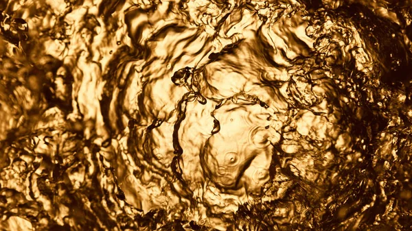 Liquid Golden Splash Texture Abstract Beverages Background Whisky Rum Cognac — стоковое фото