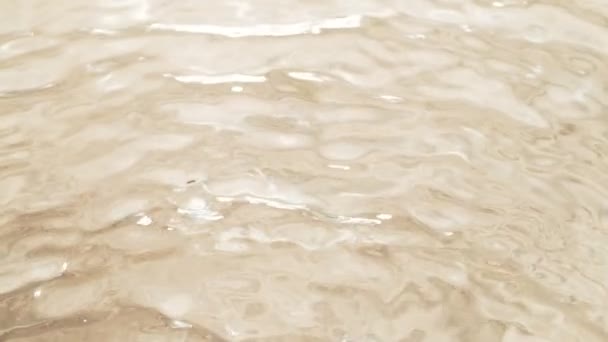 Super Zeitlupe Von Wasserwellen Mit Sandstruktur Gefilmt Mit High Speed — Stockvideo