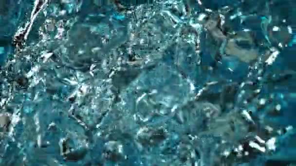 Super Slow Motion Splashing Water Twister Creating Tunnel Shape Filmed — Stock Video