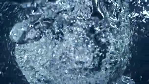 Super Zeitlupe Von Spritzwasser Twister Schaffung Tunnelform Gefilmt Mit High — Stockvideo