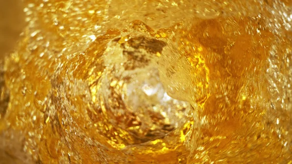 Detail Van Bier Cider Dranken Werveling Abstracte Frisdrank Achtergrond — Stockfoto