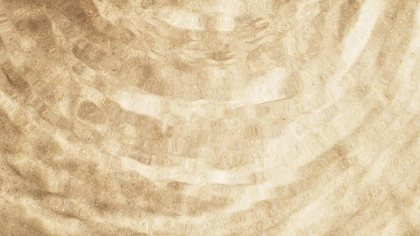 Textur Aus Sand Mit Wasserwellen Abstrakte Wasseroberfläche Strandkonzept — Stockfoto