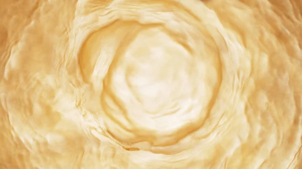 Abstract Whirl Shape Golden Water Mixing Liquid Concept Golden Colored — Stock Photo, Image