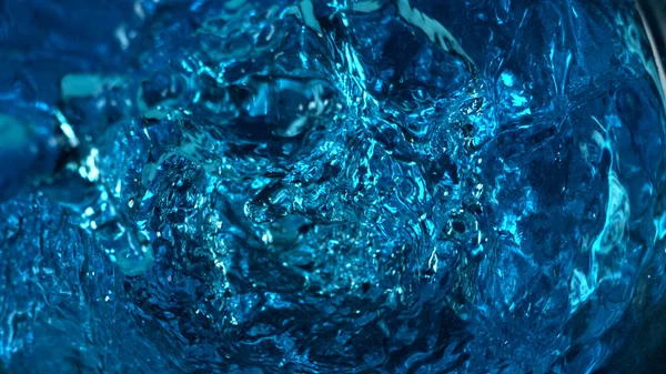 Abstrakte Twister Form Von Wasserspritzern Freeze Motion Energie Und Waschkonzept — Stockfoto
