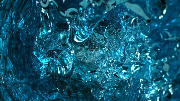 Abstrakcyjny Kształt Strumienia Wody Zamrożenie Ruchu Energii Koncepcji Mycia — Zdjęcie stockowe