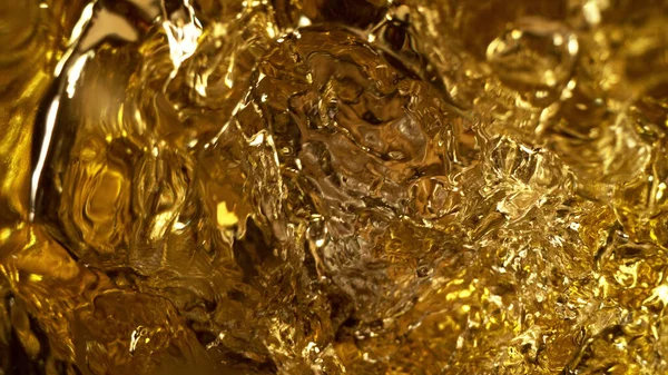 Forma Turbilhão Abstrato Uísque Misturando Conceito Líquido Fundo Colorido Dourado — Fotografia de Stock