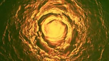 Dönen viskinin, konyağın ya da yağ yüzeyinin çok yavaş çekimleri. Yüksek hızlı sinema kamerası, 1000 fps..