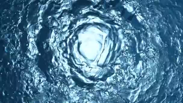 Супер Повільний Рух Бризок Води Створює Форму Тунелю Знімається Високошвидкісній — стокове відео
