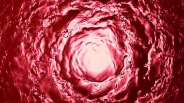 Kırmızı şarabın ağır çekimde dönmesi. Yüksek hızlı sinema kamerası, 1000 fps..