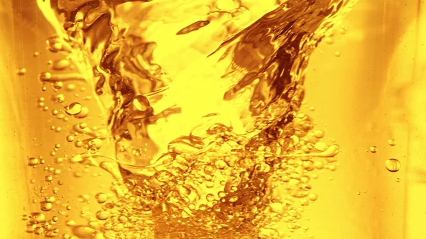 Liquid Golden Oil Texture Abstract Background Whisky Rum Cognac Tea — Photo