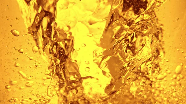 Flüssige Goldene Öltextur Abstrakter Hintergrund Whisky Rum Cognac Tee Oder — Stockfoto