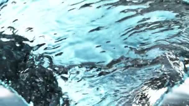 Super Slow Motion Acqua Rotante Forma Twister Girato Cinepresa Alta — Video Stock