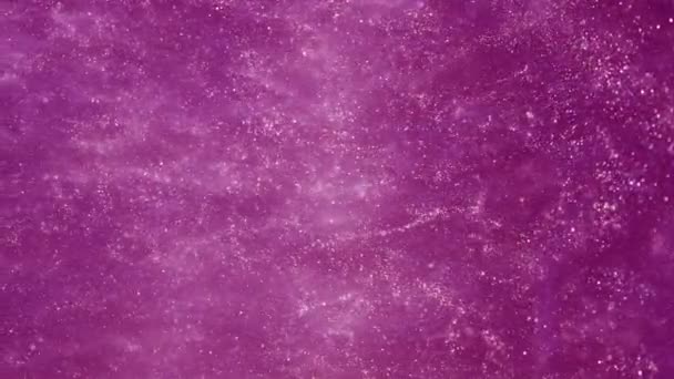 Super Slow Motion Glittering Purple Particles Water Abstract Luxury Style — Wideo stockowe