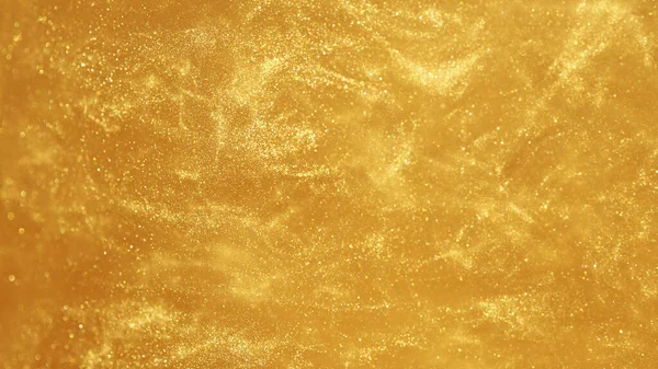 金色在水中闪耀 抽象的背景 奢华风格背景 — 图库照片