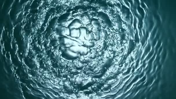 Szuper Lassított Mozgású Fröccsenő Víz Twister Létrehozása Alagút Alakú Nagysebességű — Stock videók