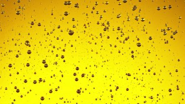 Petrol baloncuklarının detayları, makro çekim, soyut arkaplan.