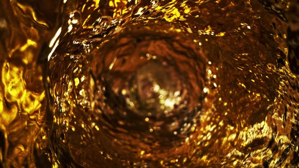 Texture Spruzzi Oro Liquido Sfondo Bevande Astratte Whisky Rum Cognac — Foto Stock