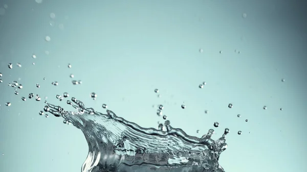 Gefrierbewegung Von Spritzendem Wasser Kronenform Ideal Für Produktplatzierung — Stockfoto