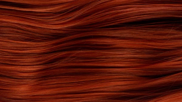 Zbliżenie Luksusowe Rude Włosy Tekstury Streszczenie Tła — Zdjęcie stockowe