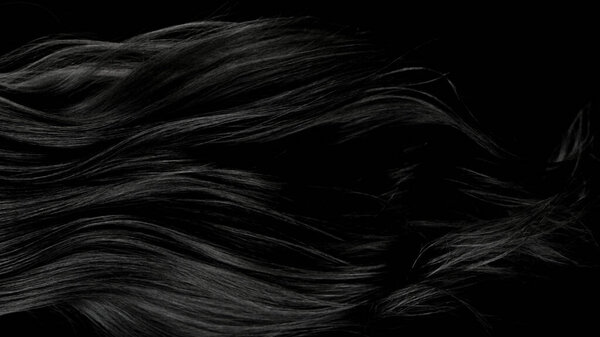 Closeup Luxurious Straight Glossy Black Hair Abstract Background Royalty Free Stock Images