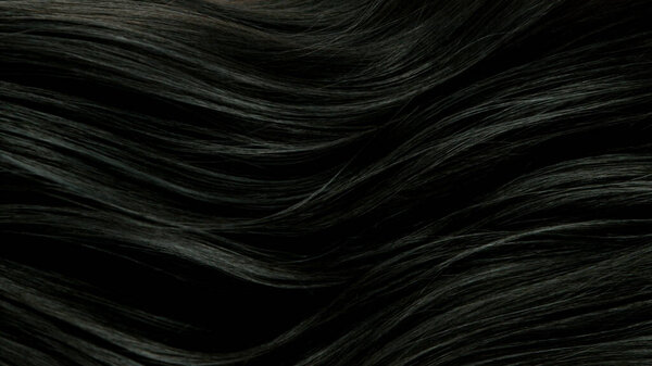 Closeup Luxurious Straight Glossy Black Hair Abstract Background Stock Image