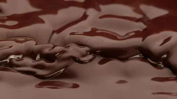 Melted Chocolate Detail Floating Surface Abstract Sweet Background — 图库照片