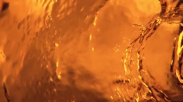 Viski Konyak Yağ Yüzeyi Çok Yavaş Sıçrıyor Yüksek Hızlı Sinema — Stok video
