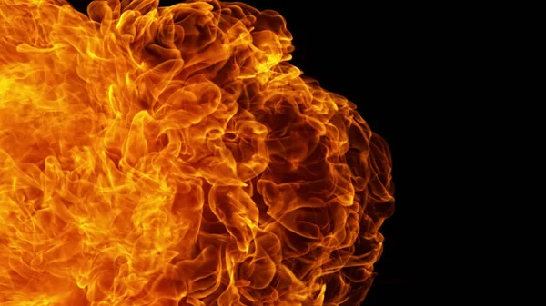 Abstract Blaze Fire Flame Background Black Background — Stock Photo, Image