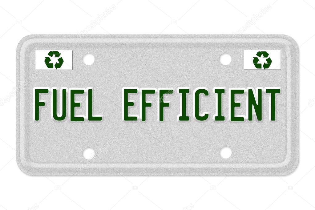 Fuel Efficient Car License Plate