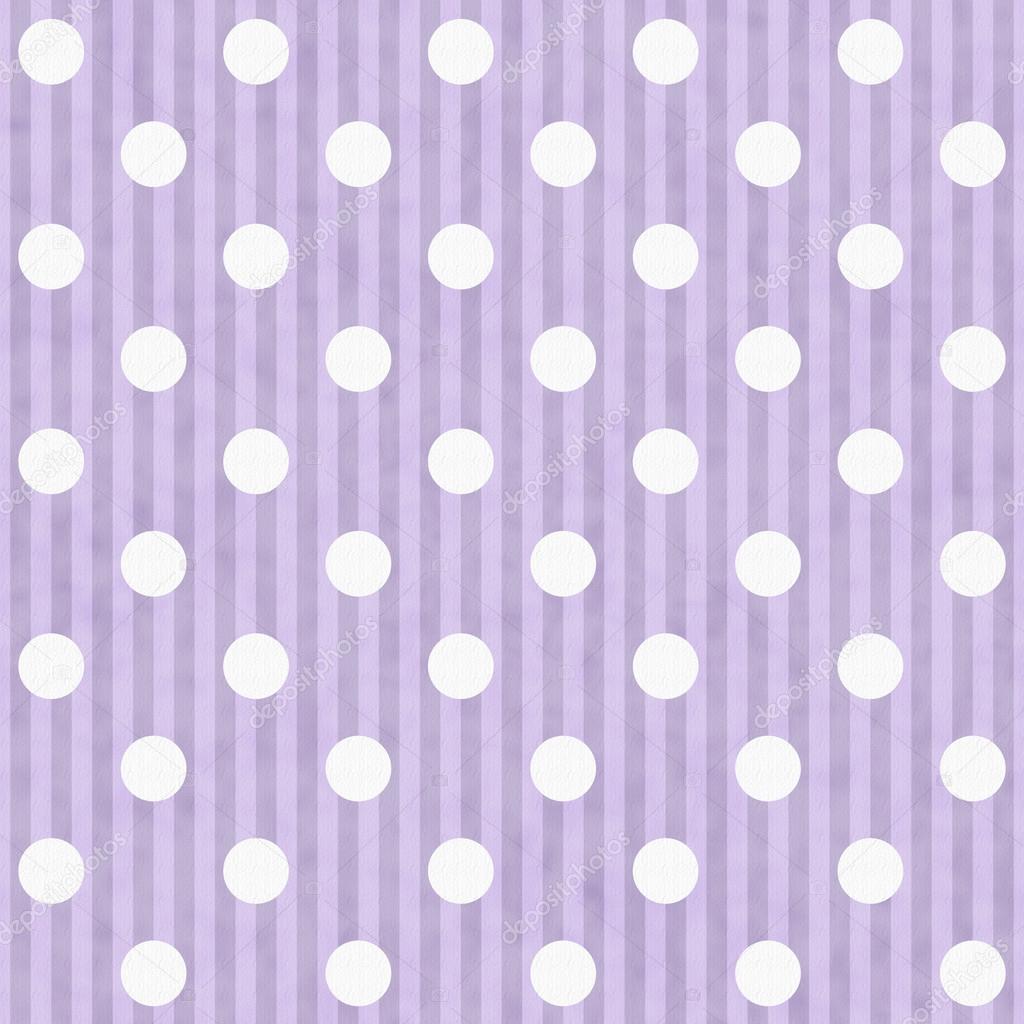 Purple and White Polka Dot Fabric Background