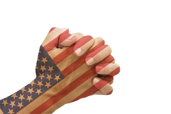Προσεύχεται για Αμερική — Φωτογραφία Αρχείου