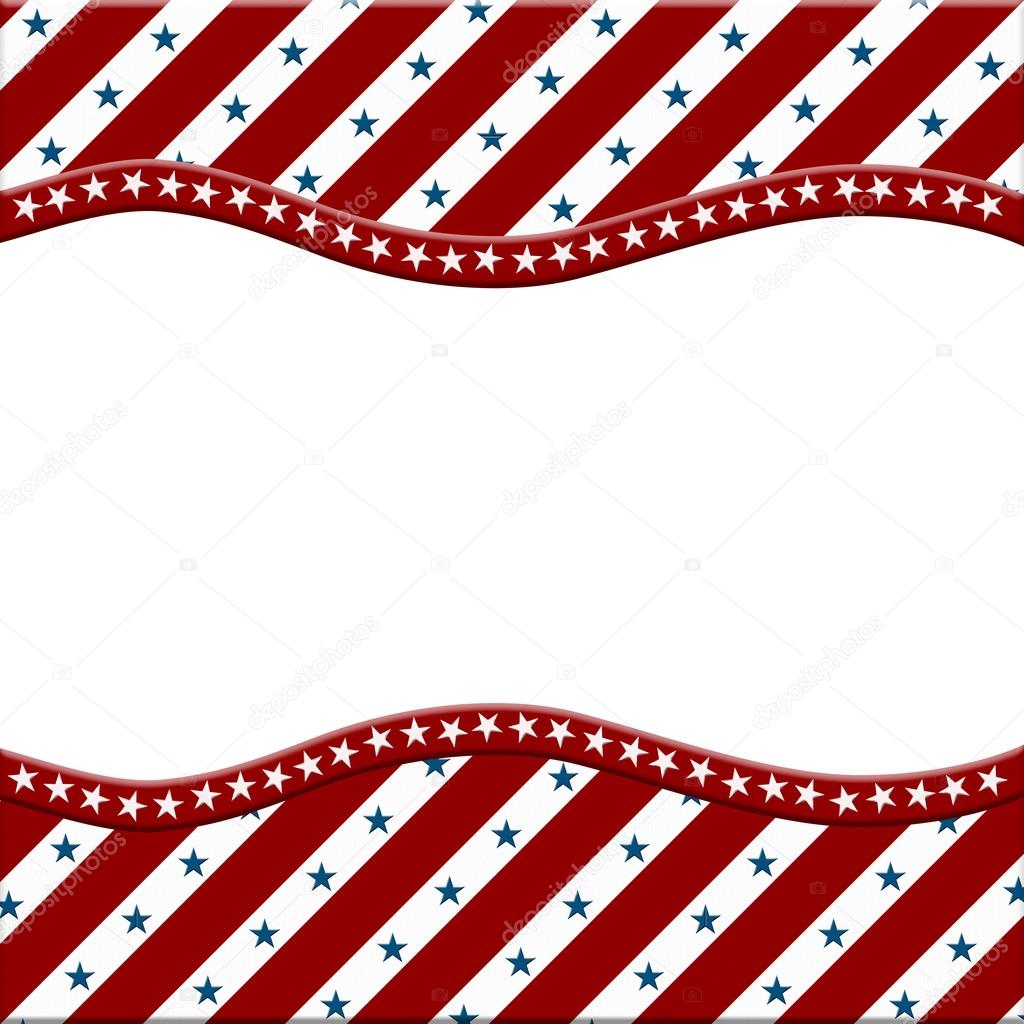 Red , White and Blue American celebration frame for your message