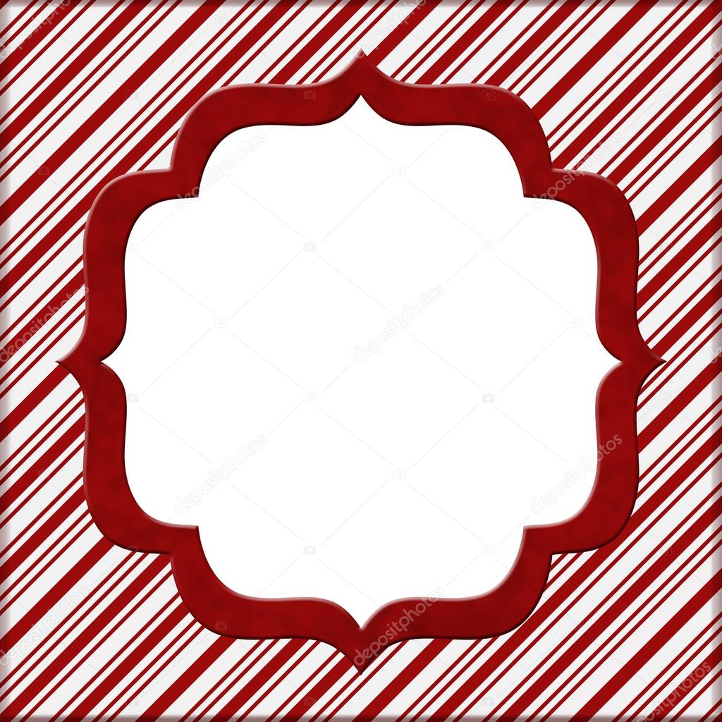 Christmas Candy Cane Striped background for your message or invi