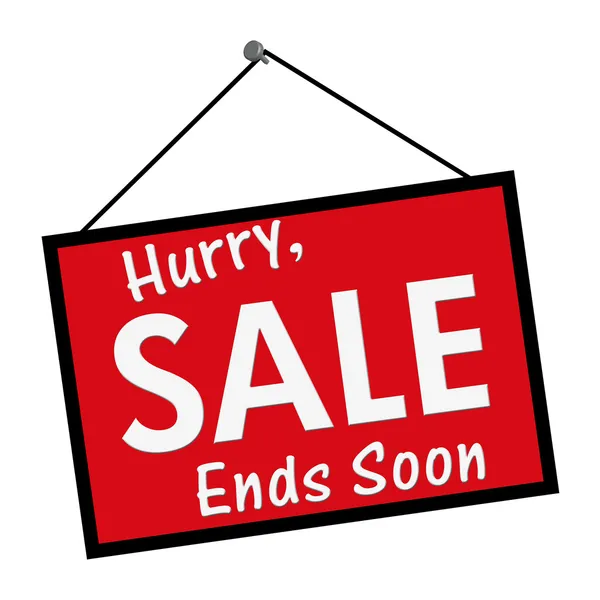 Sale Ends Soon Sign — Stock Photo, Image