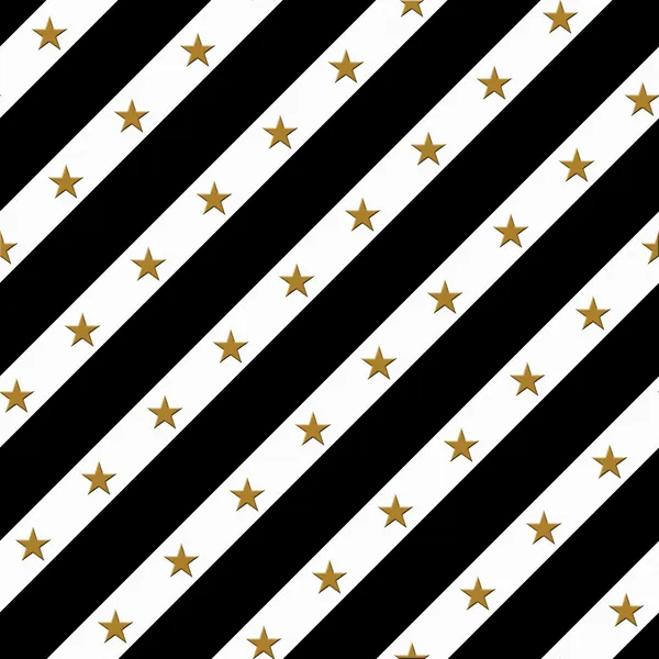 Black, Gold and White Striped Fabric Background — Stock Photo, Image