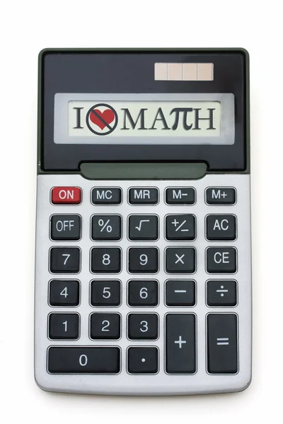 Jag hatar matematik calculator — Stockfoto