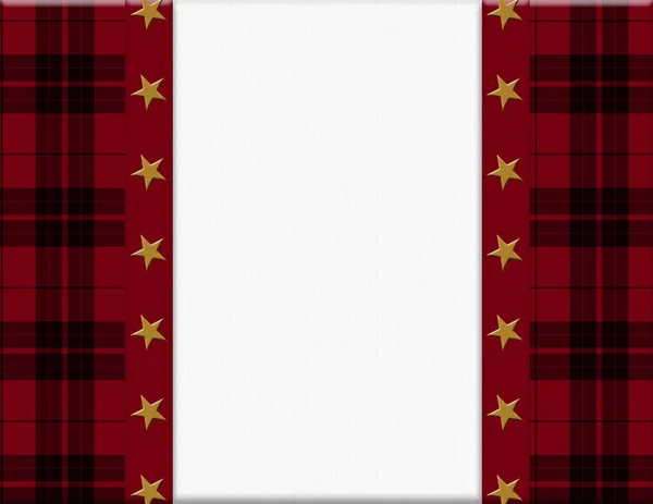 Rode, zwarte en sterren frame voor uw bericht of de uitnodiging — Stockfoto