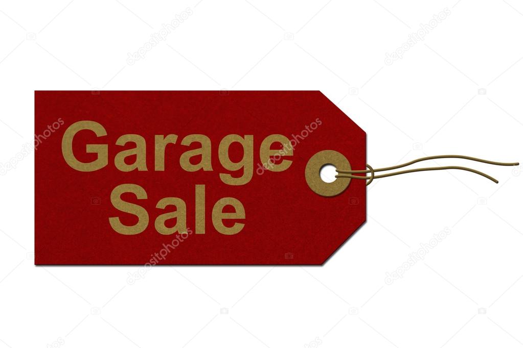 Garage Sale Tag — Stock Photo © karenr 20298889