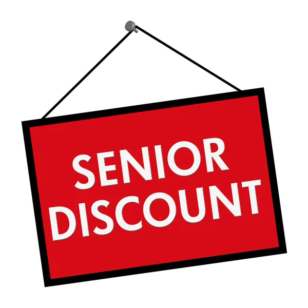 Senior Discount Sign — Stock Photo, Image