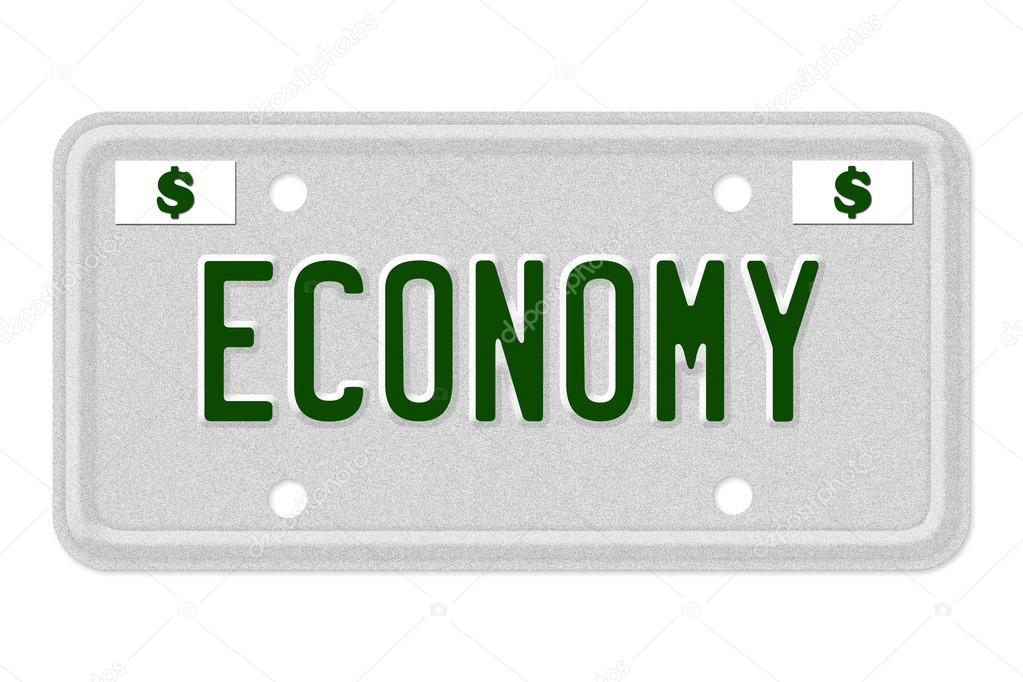 Economy Car License Plate