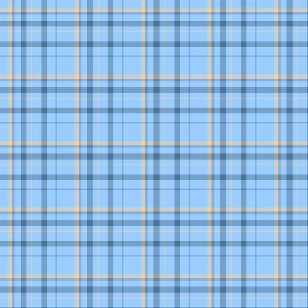 Blue and Beige Plaid Fabric Background — Stock Photo, Image