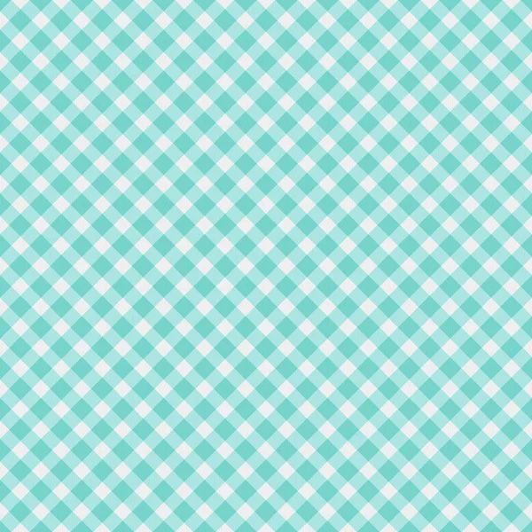 Light aqua blue Gingham Fabric Background — Stock Photo, Image