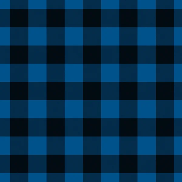 Blue and Black Plaid Fabric Background — Stock Photo, Image