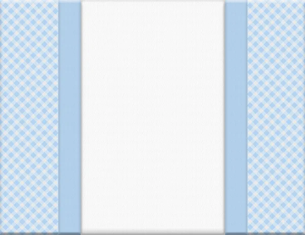 Blue checkered celebration frame for your message or invitation — Stock Photo, Image