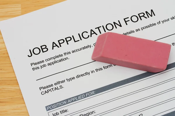 Mistakes when applying for a job — Stock Photo, Image