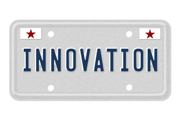 Innovation Car License Plate — Stock Photo, Image