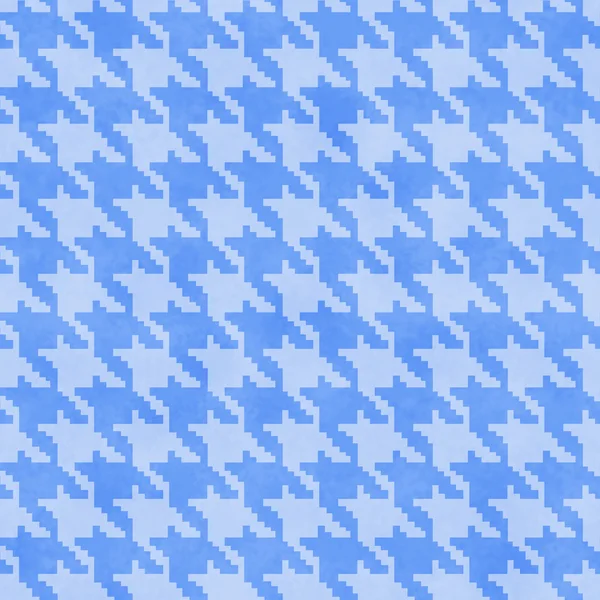 Pale Blue Hounds Tooth Fabric Background — Stock Photo, Image