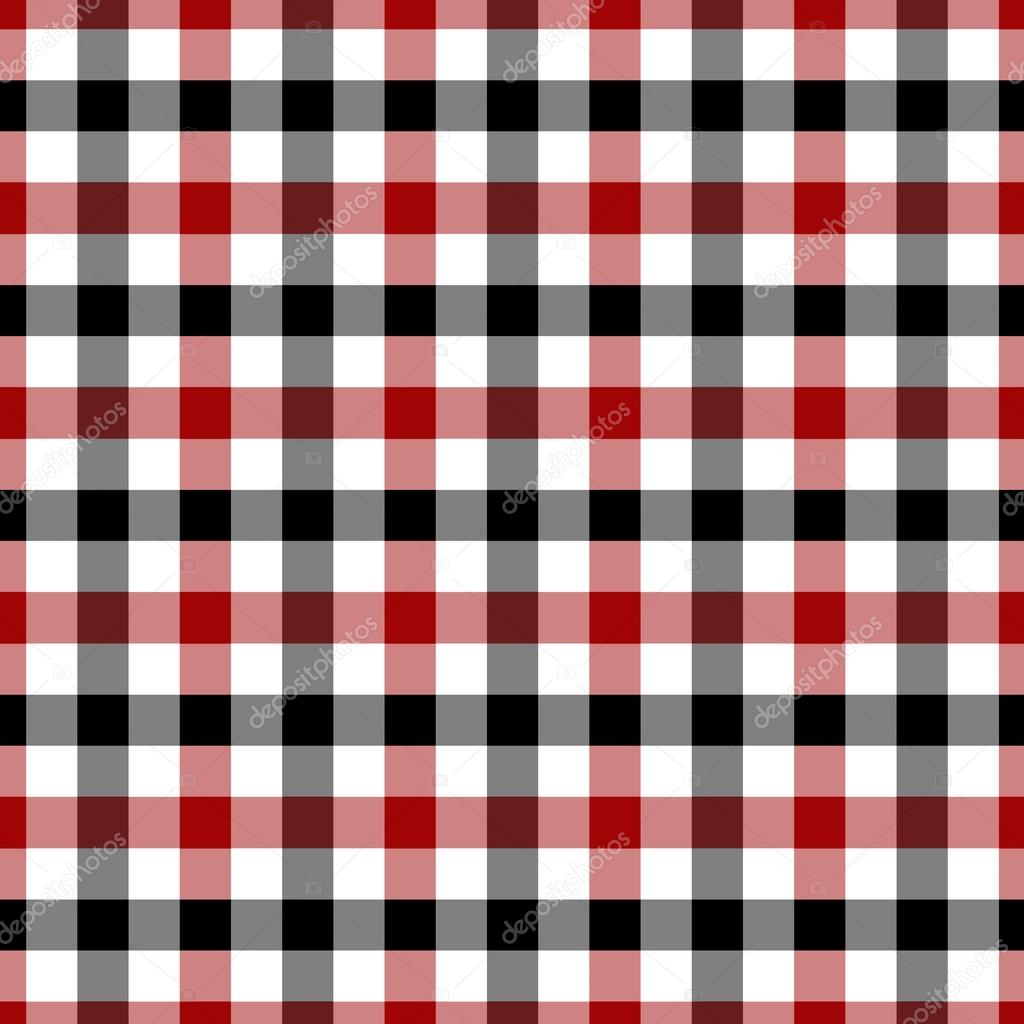 Red, White and Black Plaid Fabric Background — Stock Photo © karenr
