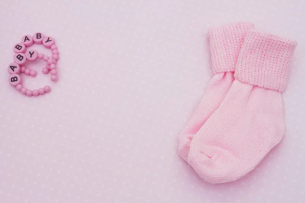 Pink baby achtergrond — Stockfoto