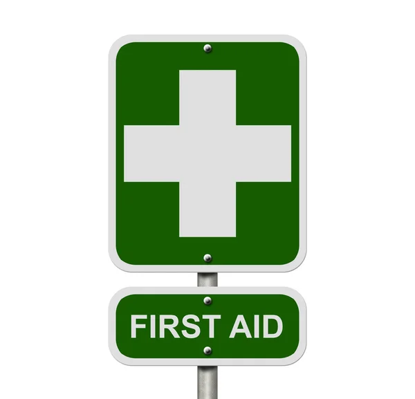 Znak pierwszej pomocy — Zdjęcie stockowe